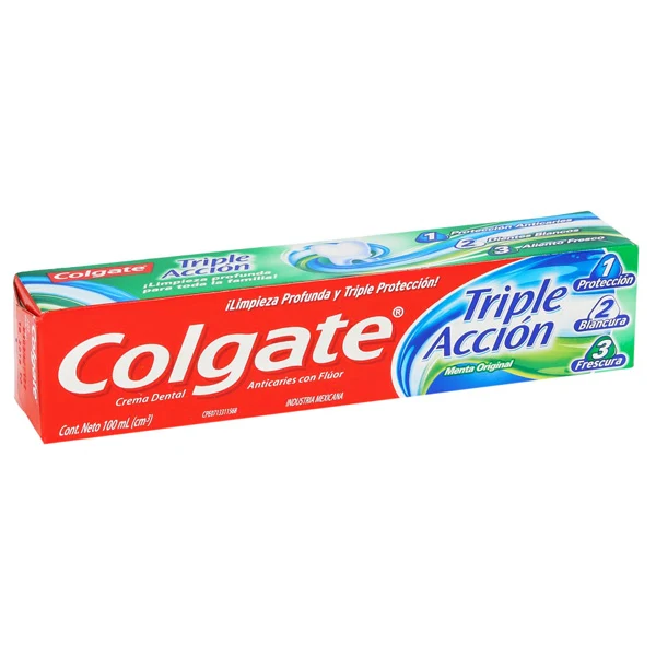 Crema dental Colgate triple acción de 100 ml