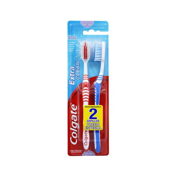 Cepillo dental Colgate extra clean por 2 unidades