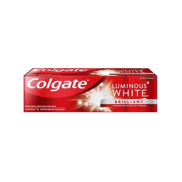 Crema dental Colgate luminous white brilliant de 75 ml