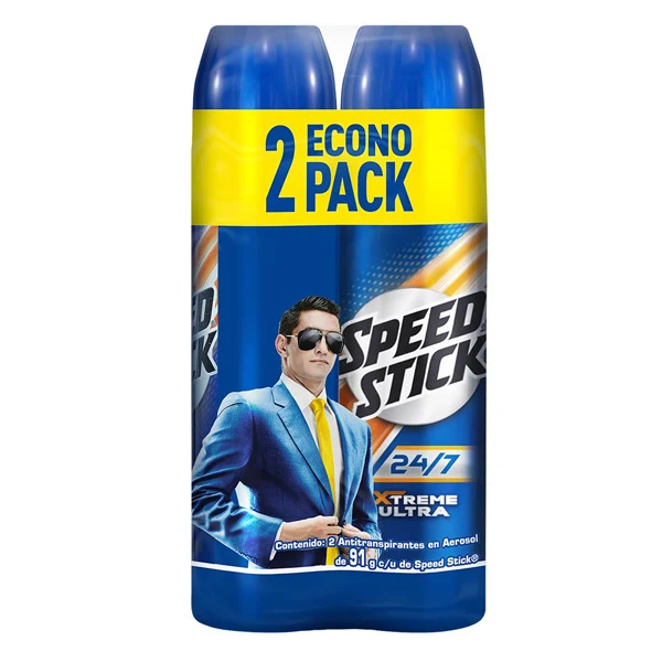 Desodorante en aerosol Speed Stick extreme ultra de 91 gr por 2 unidades