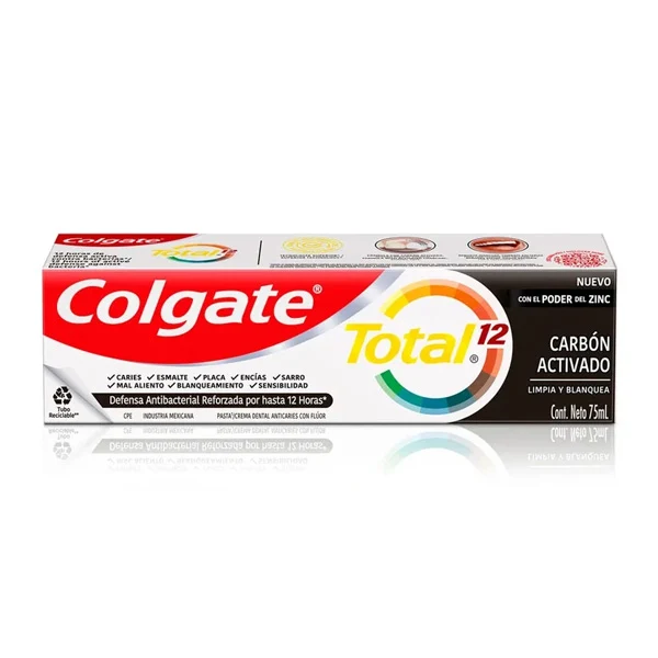 Crema Colgate Total Carbón de 75 ml
