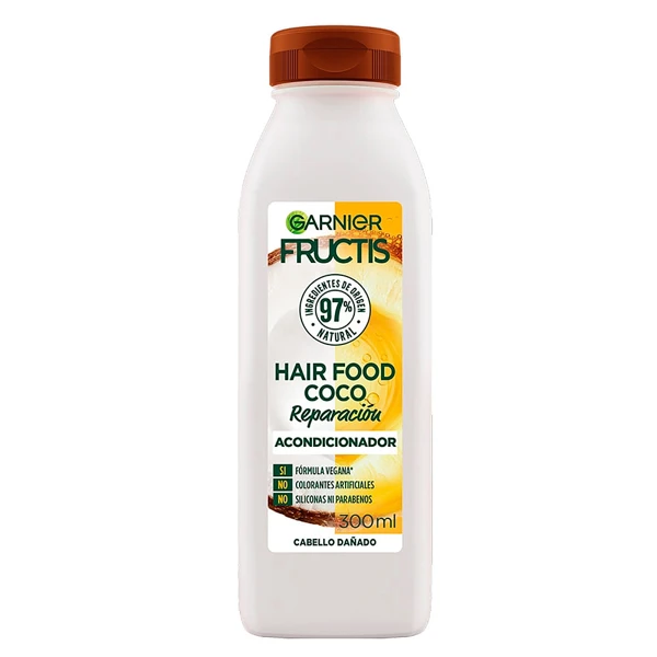Acondicionador Garnier Fructis Coco Reparación en pote de 300 ml
