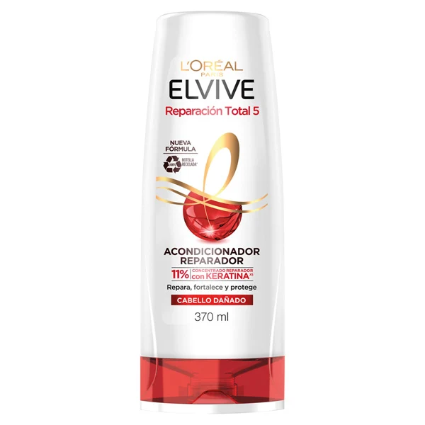 Acondicionador Elvive reparador total en pote de 370 ml