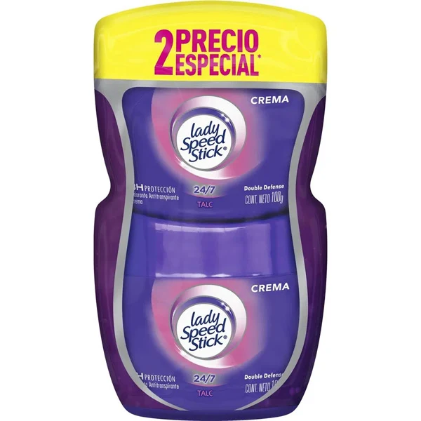 Desodorante en crema Lady Speed Stick de 100 gr por 2 unidades