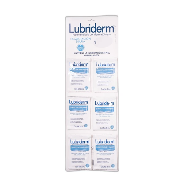 Crema Lubriderm Humectación Diaria en ristra de 6 sachets