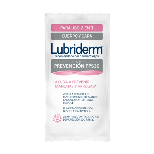 Crema Lubriderm Prevención tira por 6 unidades de 25 ml