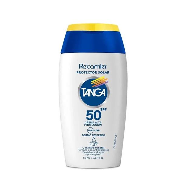 Bloqueador Tanga SPF 50 crema en pote de 85 ml
