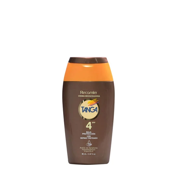 Bronceador Tanga SPF 4 crema en pote de 85 ml