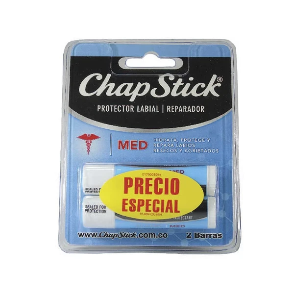 Chapstick Medicado en blíster de 2 unidades