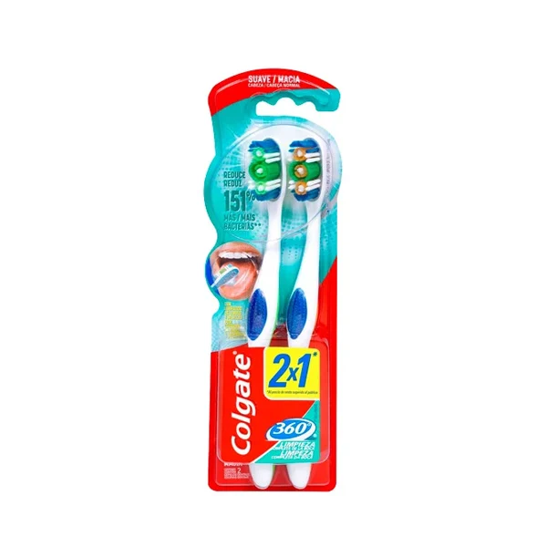 Cepillo Colgate 360 Suave Magia por 2 unidades 